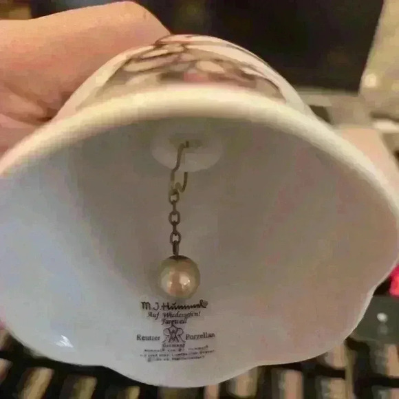 Vintage Hummel Reutter Porzellan Bell Germany Set Of 2 W/Box - Picture 4 of 4